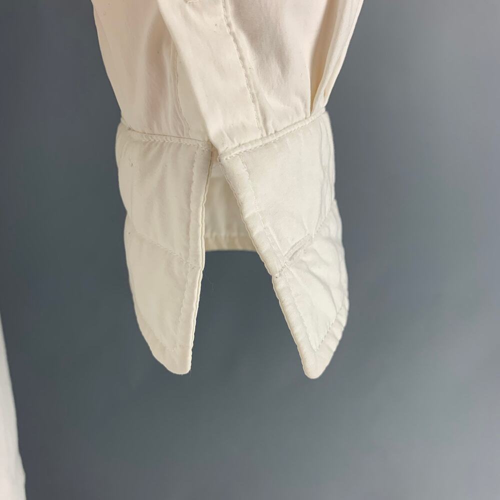 Sasquatchfabrix Size Xl Off White Quilted Cotton Blend Jacket View 6